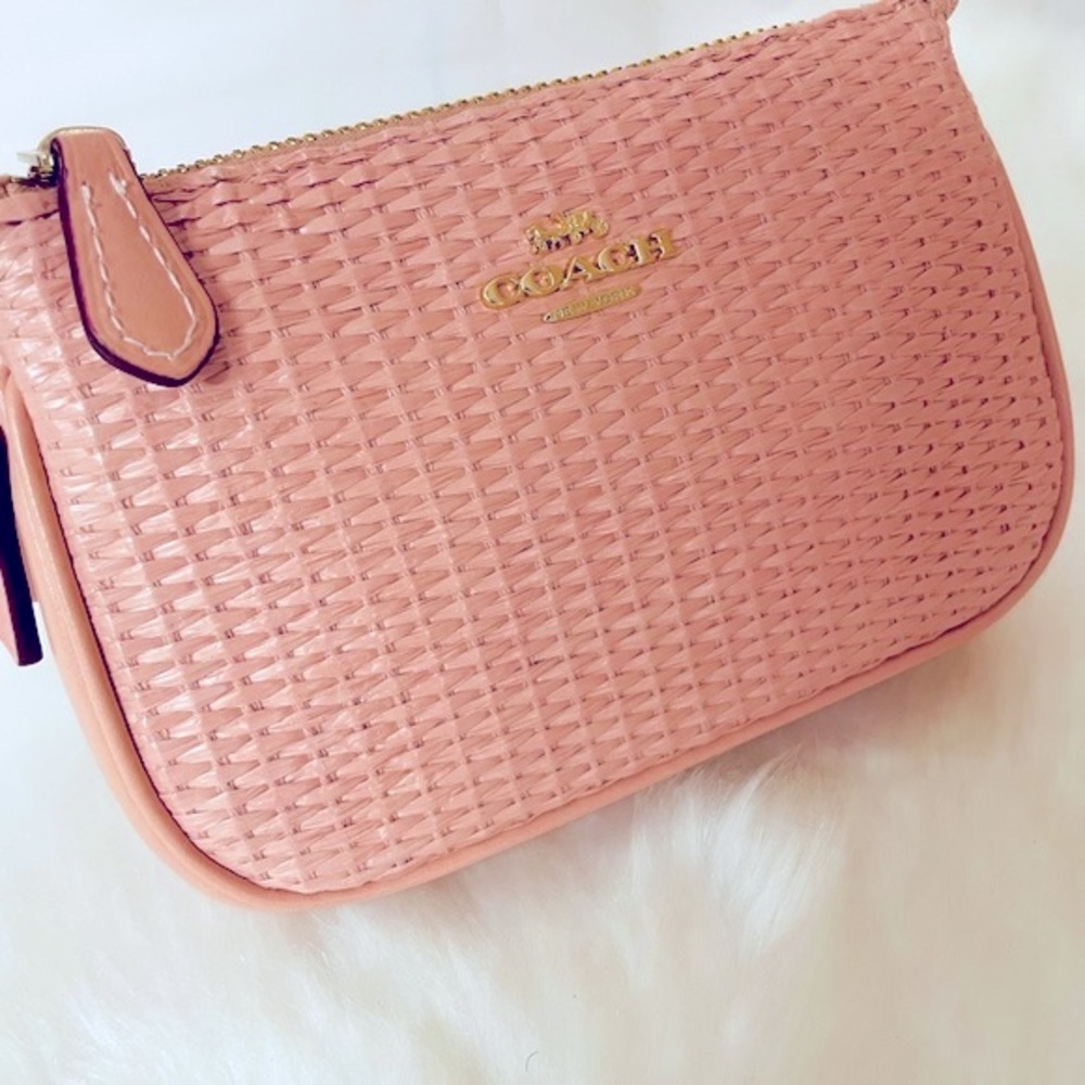 NWT Coach Nolita 15 In Straw Wristlet. - Picture 9 of 13